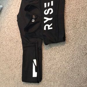 Black Ryse Supplements leggings & Sport Bra